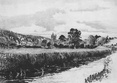 Amersham og elven Misbourne, 1904. av William Monk