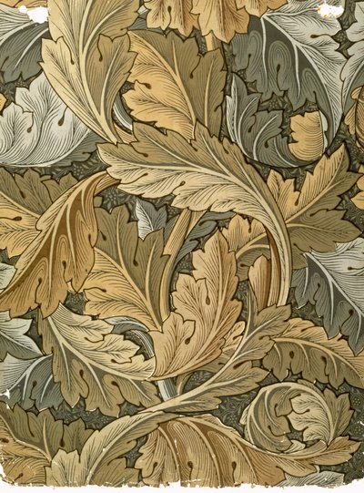 Acanthus tapet, designet av William Morris (1834-96), 1875 av William Morris