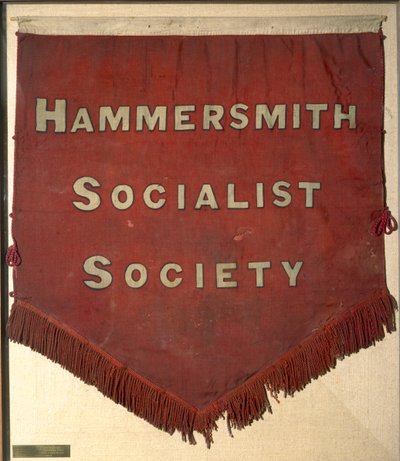 Banner fra Hammersmith Socialist Society (tekstil) av William Morris