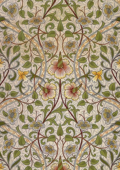 Dekor stoff. 1876-90 av William Morris