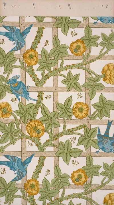 Trellis. Bakgrunn, 1862. av William Morris