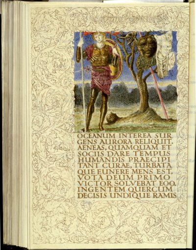 Venus gir rustning til Aeneas, åpning av bok VIII av Virgils "Aeneid" av William Morris
