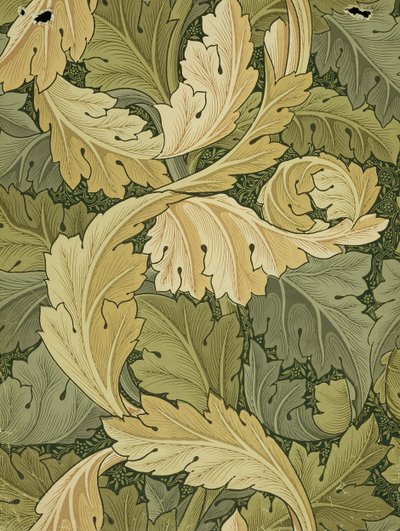 Tapetdesign med AcanthusWoodland-farger, 1875 av William Morris