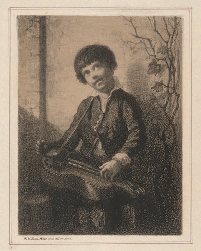 The Hurdy Guerdy Boy av William Morris Hunt