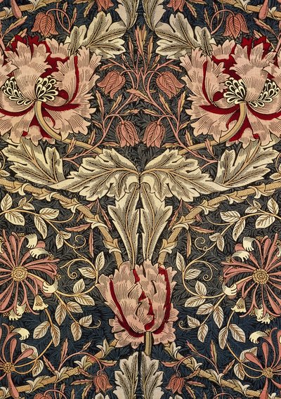 Dekorativt stoff, 1876-1890. av William Morris Tapestry Works