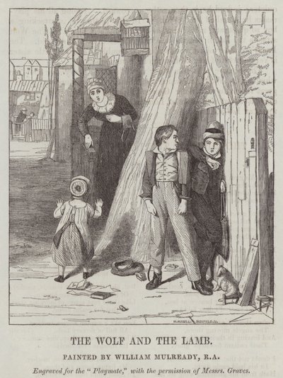 Ulven og Lammet av William Mulready