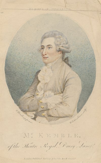 Mr. Kemble, fra Theatre Royal, Drury Lane av William Nelson Gardiner