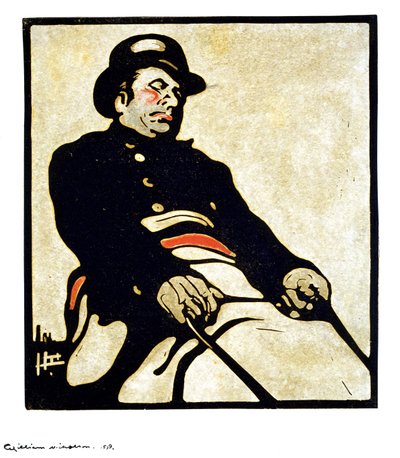 En bussjåfør i Knightsbridge Road av William Nicholson