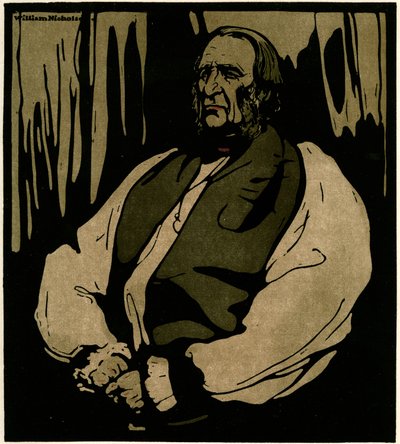 Dr. Temple, erkebiskopen av Canterbury, ca. 1898 (chromolitho) av William Nicholson