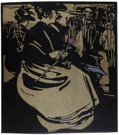 Flower Merchant, London i "" Types of London"", av William Nicholson (1872-1949) av William Nicholson