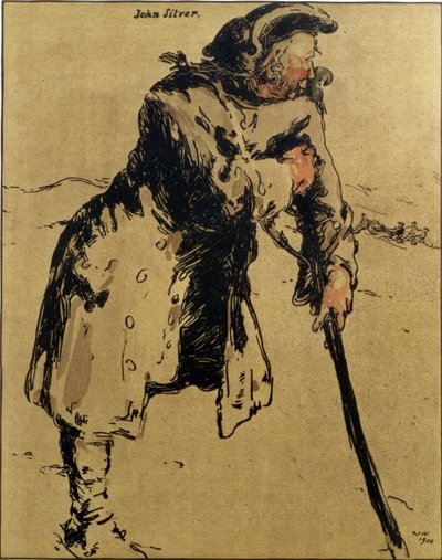 John Silver, illustrasjon fra 