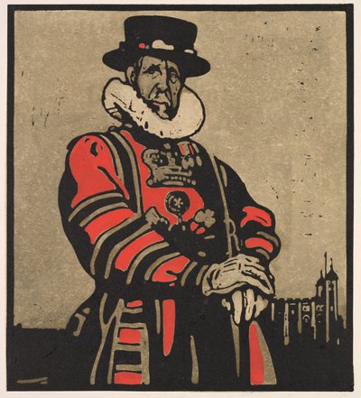 London-typer: Beef-eater av William Nicholson