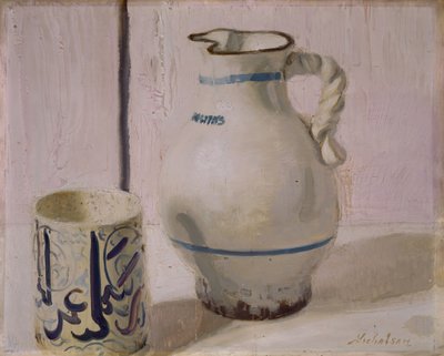 Rosa stilleben med kanne, 1935-36. av William Nicholson