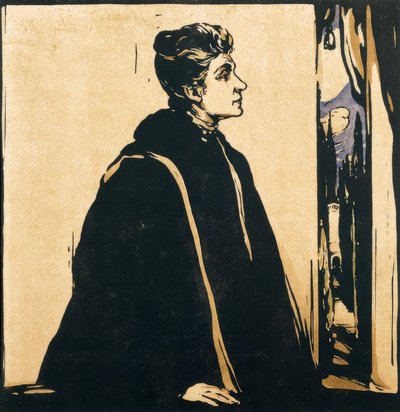 Portrett av Eleonora Duse av William Nicholson