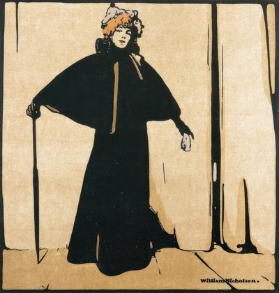 Portrett av Sarah Bernhardt av William Nicholson
