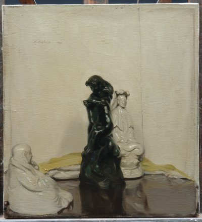 Statuetter og Rodin Bronse av William Nicholson