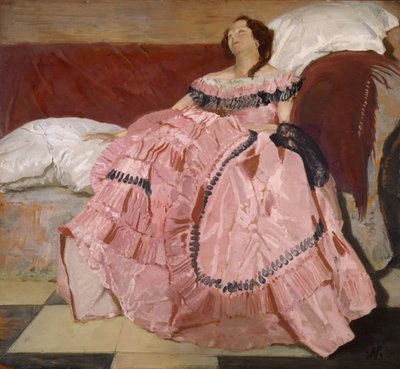 Den rosa kjolen, 1935. av William Nicholson