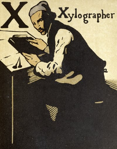 X for Xylographer, illustrasjon fra 