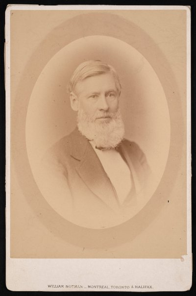 Portrett av Asa Gray 1810-1888, før 1876. av William Notman
