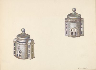 Bysantinsk Dome Coin Bank, ca. 1938. av William O. Fletcher