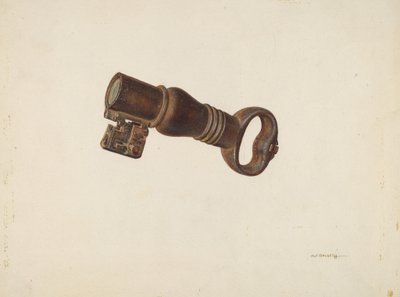 Nøkkelbank, ca. 1940. av William O. Fletcher
