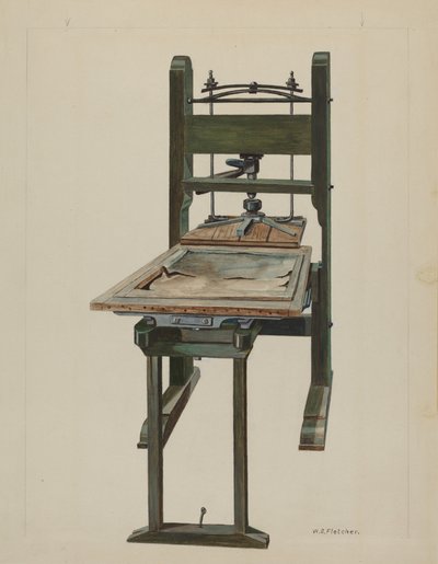 Trykk, c. 1937. av William O. Fletcher
