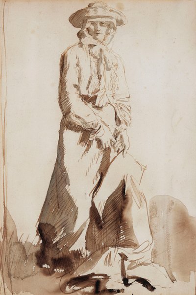 Portrett av Grace, kunstnerens kone, av William Orpen