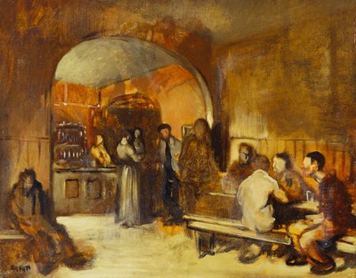 Taverna interiør av William Orpen