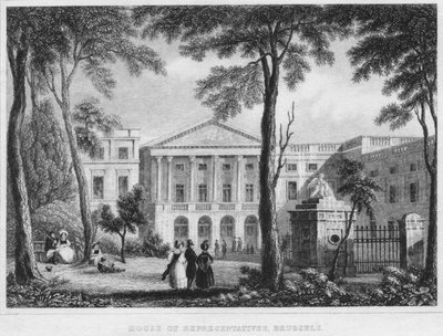 Representantenes hus, Brussel, 1850 av William Owen