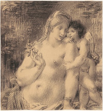 Naken med Amor av William P. Babcock