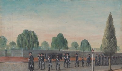 Begravelsesprosesjon for voksne, 1870-tallet. av William P. Chappel