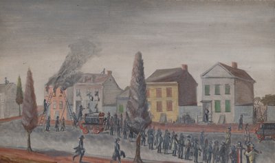 Bekjempe en brann, 1870-tallet. av William P. Chappel