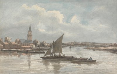 Utsikt over Themsen ved Batersea av William P. Sherlock