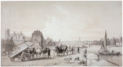Millbank, Westminster, London, 1841 av William Parrott