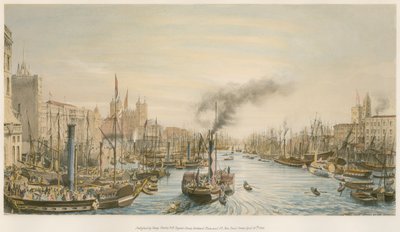The Pool, fra London Bridge, morgen av William Parrott