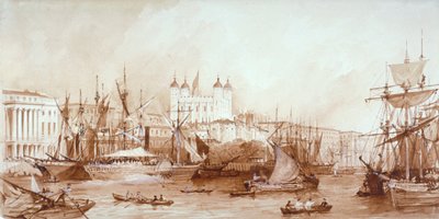 Tower of London, Stepney, London, c1840 av William Parrott