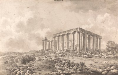 Temple of Jupiter Panhellenios i Egina av William Pars