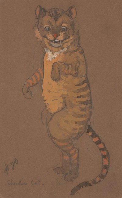 Cheshire Cat-kostymedesign for Alice-in-Wonderland, 1915. av William Penhallow Henderson