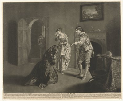 Mors irettesettelse Kontinenten til Chevalier Bayard av William Pether
