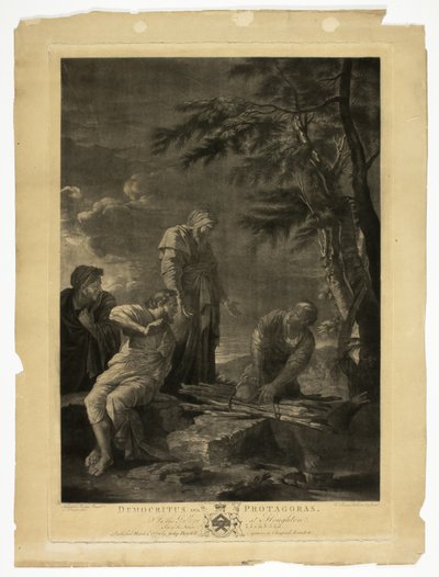 Demokrit og Protagoras av William Pether