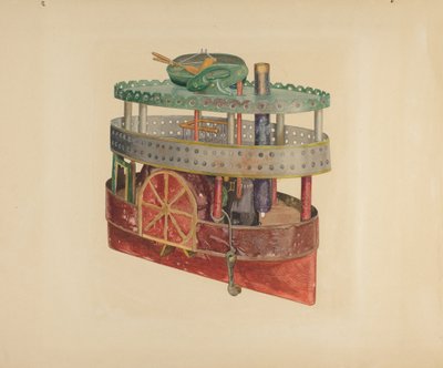 Modell av en Side-Wheeler av William Pollman