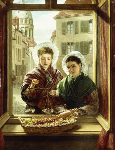 Ved mitt vindu, Boulogne, 1872 av William Powell Frith