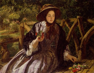 Hageblomster lager en posy, 1855-1856. av William Powell Frith