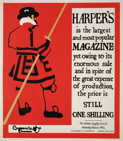 Reproduksjon av en plakat som annonserer 