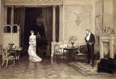 The First Cloud, fra "Leisure Hour" av William Quiller (after) Orchardson