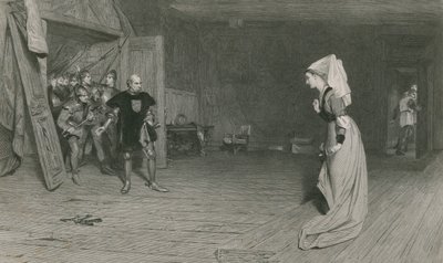 Talbot og grevinnen av Auvergne, kong Henry VI, første del av William Quiller Orchardson
