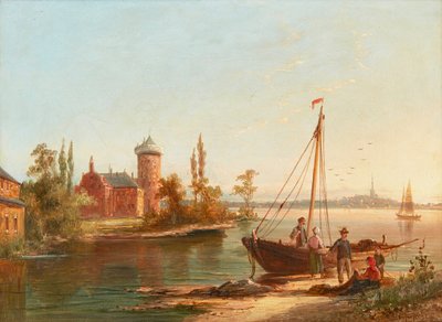 Zandoorp (olje på lerret) av William R. Dommersen