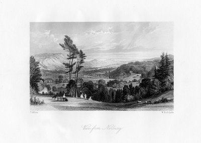 Utsikt fra Norbury, Surrey, 1800-tallet. av William Radclyffe