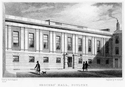Grocers Hall, Poultry, City of London, 1800-tallet. av William Radclyffe