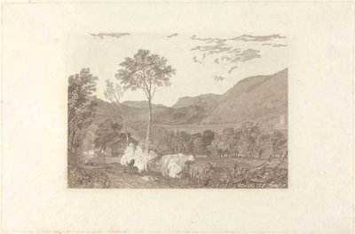 Hornby Castle fra Tatham Church av William Radclyffe